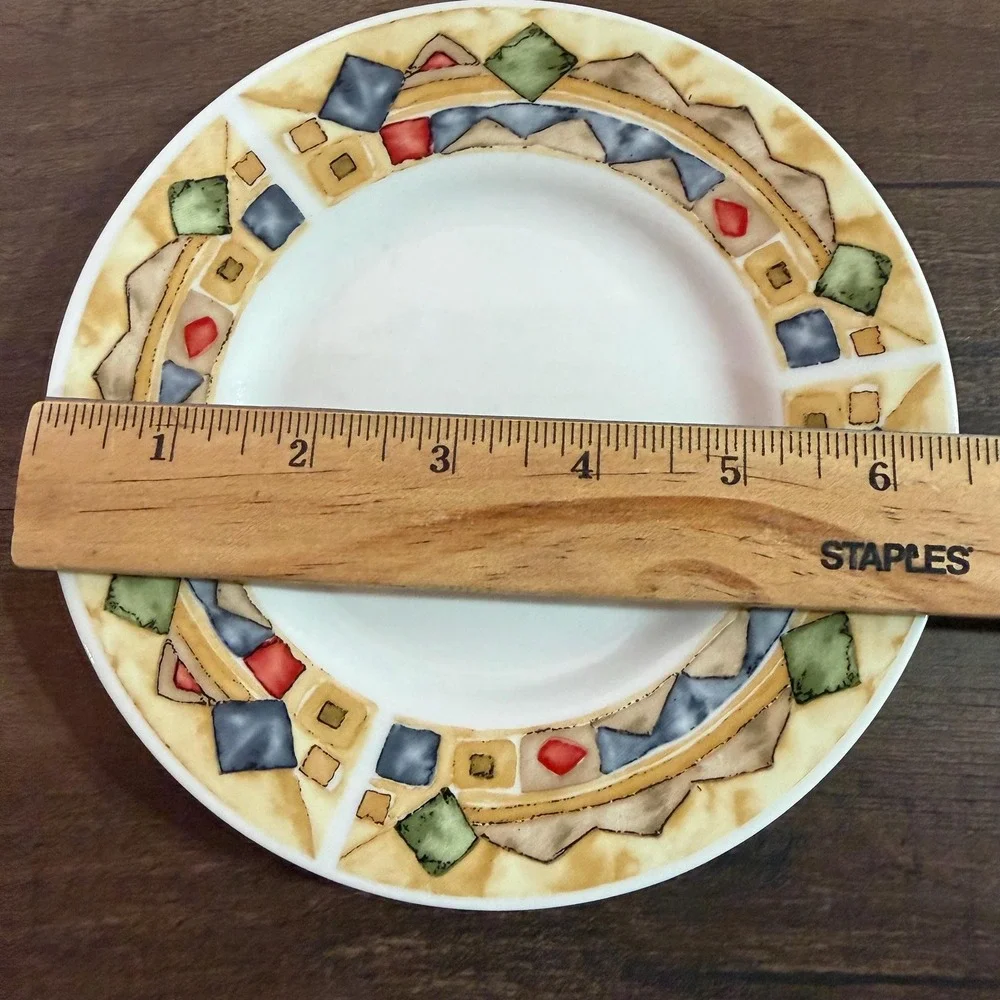 4 Sakura Bella Saucer VTG Majesticware Paula Zanger 6.5